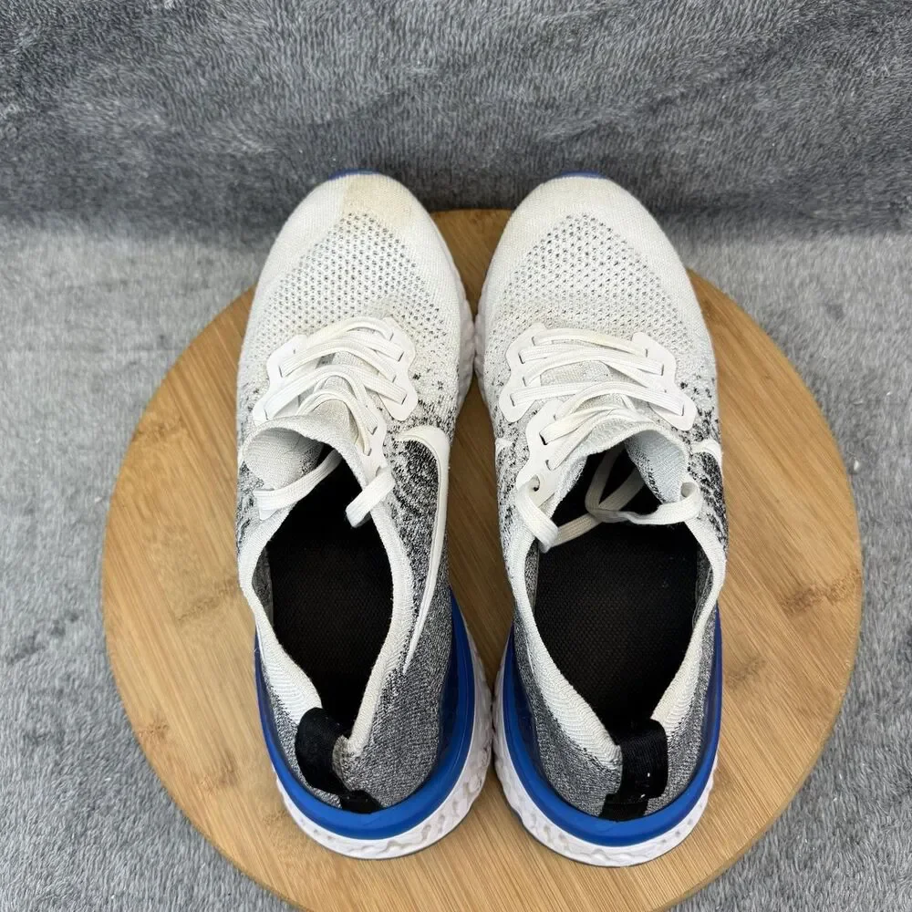 Nike Epic React Flyknit 2 Shoes Mens Size 12 White Running Athletic Sneakers